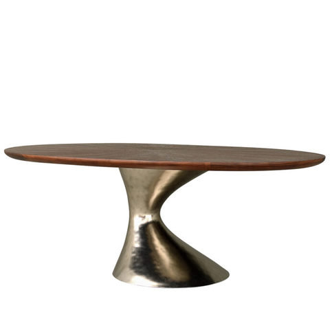 Canopy Antique Nickel Dining Table by Julian Chichester 