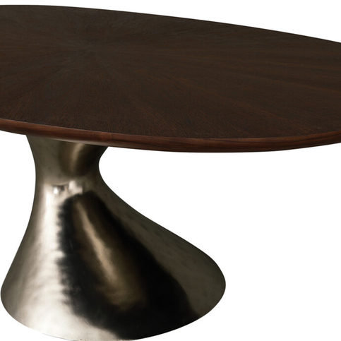 Canopy Antique Nickel Dining Table by Julian Chichester 