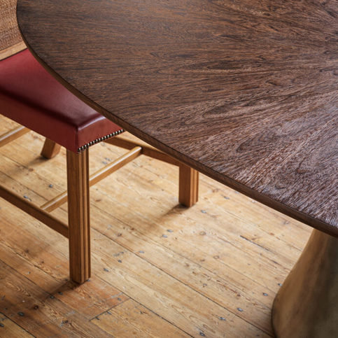 Canopy Antique Nickel Dining Table by Julian Chichester 