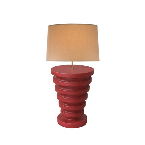 Eco Red Gesso Large Lamp By Julian Chichester