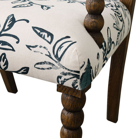 Bobbin Carver Chair - Upholstered Back by Julian Chichester 