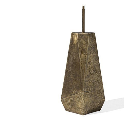 Cube Blackened Brass Small Lamp by Julian Chichester 