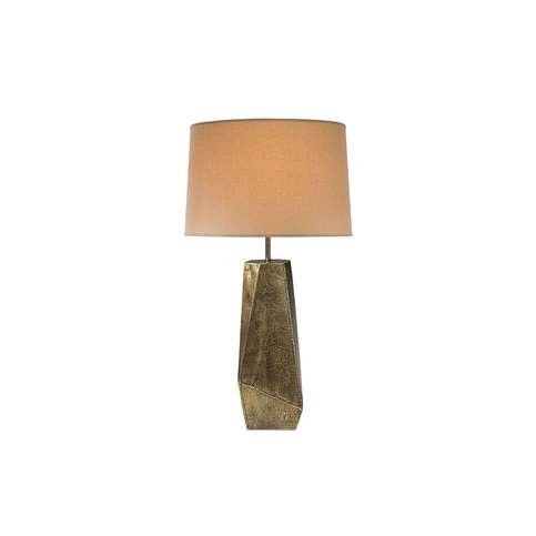 Cube Blackened Brass Small Lamp by Julian Chichester 