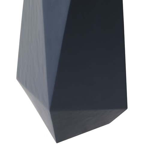 Cube Blue Faux Gesso Small Lamp by Julian Chichester 