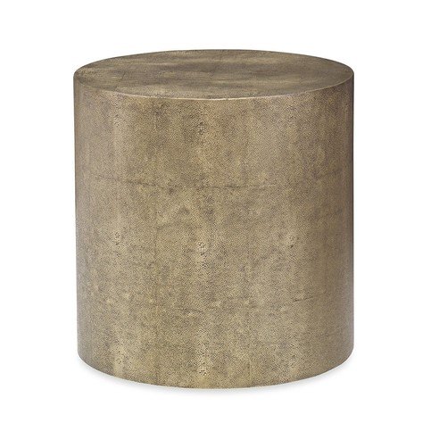 Delon Brass Faux Shagreen Side Table by Julian Chichester 