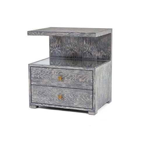 Enzo Lime Black Oak Bedside by Julian Chichester 