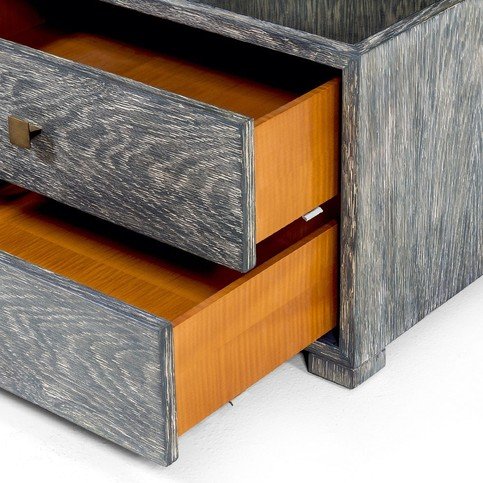 Enzo Lime Black Oak Bedside by Julian Chichester 