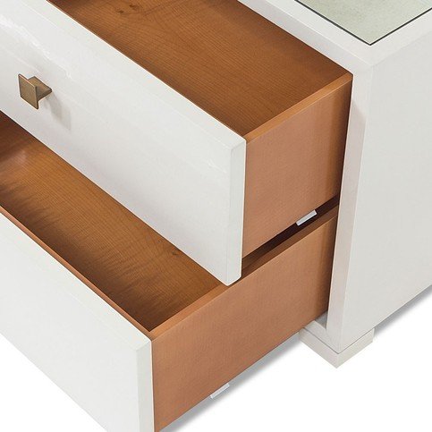 Enzo White Colourist Bedside by Julian Chichester 