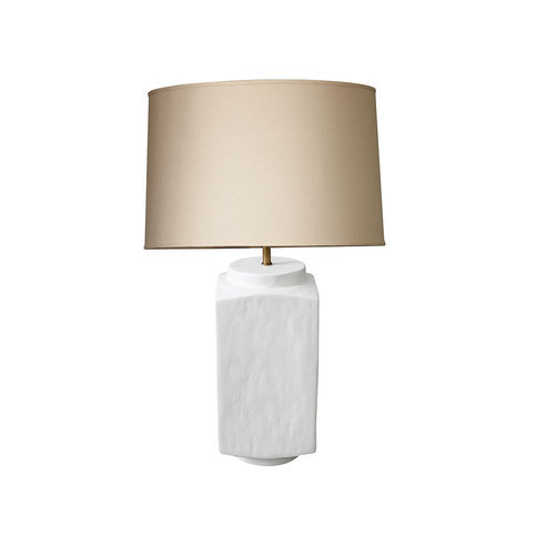 Linus White Gesso Small Table Lamp by Julian Chichester 