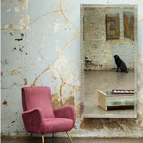 Palazzo Aged Mirror Rectangular Mirror by Julian Chichester 