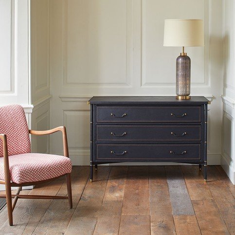 Richter Black Leather Chest by Julian Chichester 