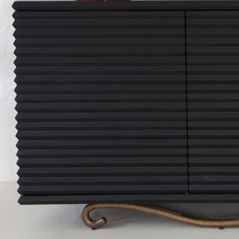 Twister Black Lacquer Cabinet by Julian Chichester 