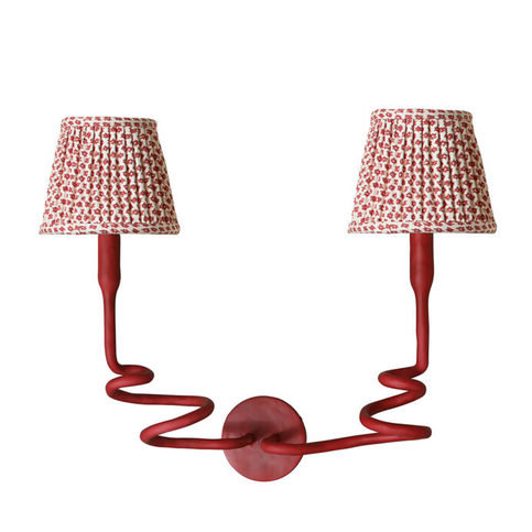 Medusa Red Gesso Wall Light - Small by Julian Chichester 