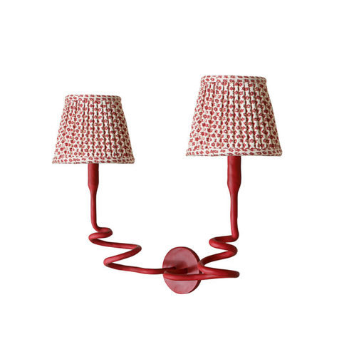 Medusa Red Gesso Wall Light - Small by Julian Chichester 