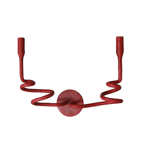 Medusa Red Gesso Wall Light - Small by Julian Chichester 