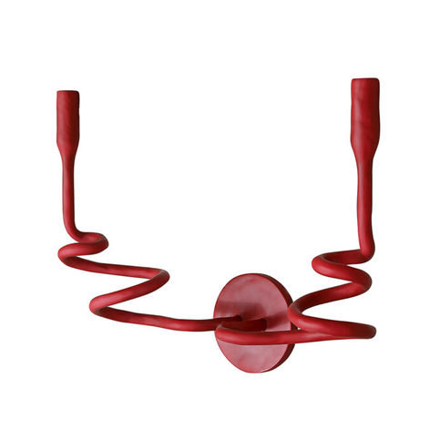 Medusa Red Gesso Wall Light - Small by Julian Chichester 
