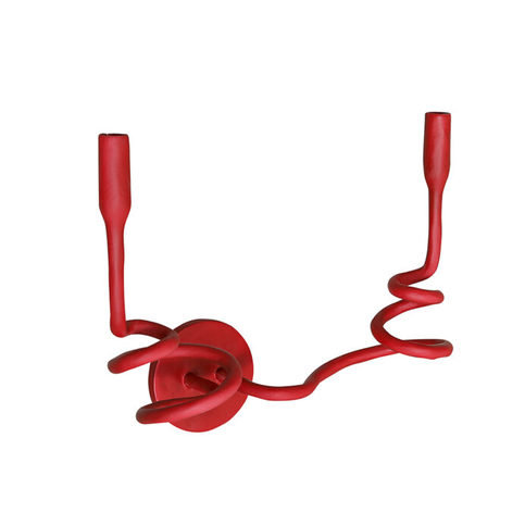 Medusa Red Gesso Wall Light - Small by Julian Chichester 