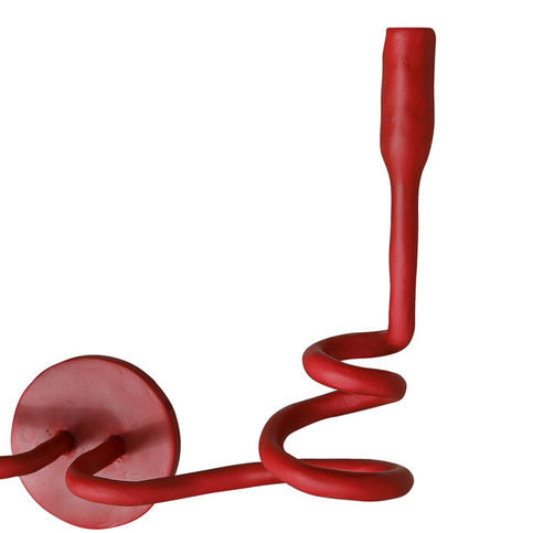 Medusa Red Gesso Wall Light - Small by Julian Chichester 