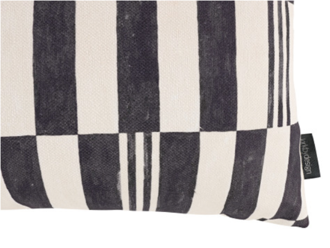 Checkerboard Cushion Monochrome by Kirkby Design 