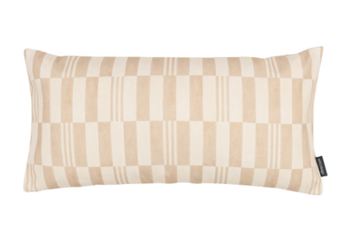 Checkerboard Cushion Natural by Kirkby Design 