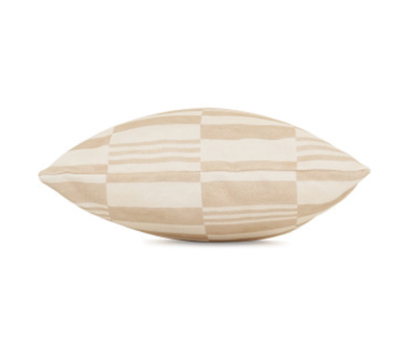 Checkerboard Cushion Natural by Kirkby Design 