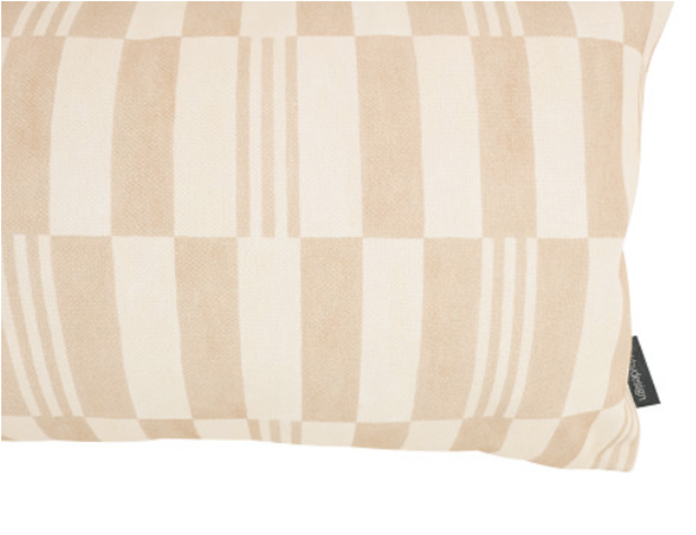 Checkerboard Cushion Natural by Kirkby Design 
