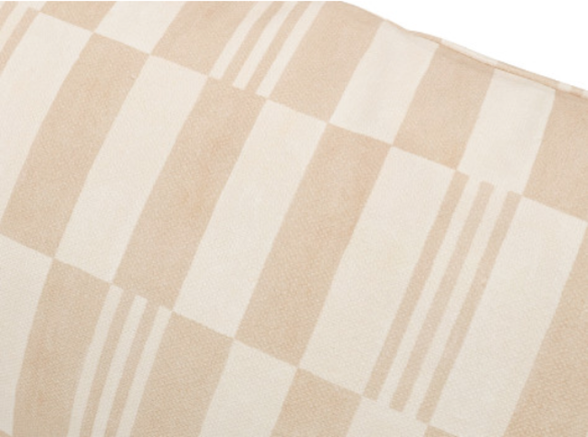 Checkerboard Cushion Natural by Kirkby Design 