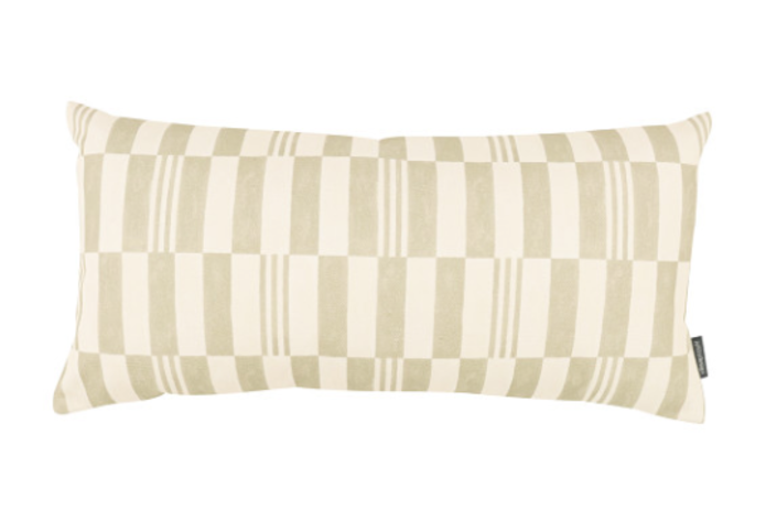 Checkerboard Cushion Pistachio by Kirkby Design 
