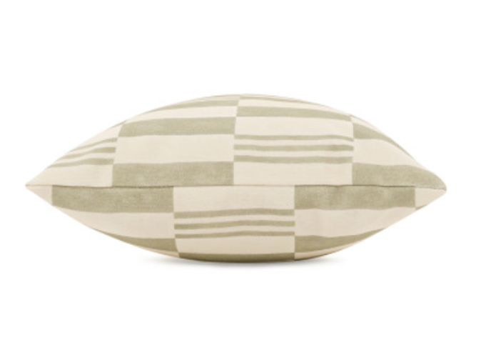 Checkerboard Cushion Pistachio by Kirkby Design 
