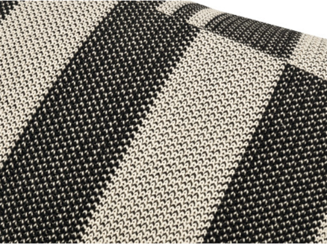 Checkerboard Knit Cushion Monochrome by Kirkby Design 