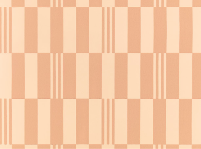 Checkerboard Wallcovering Pink Apricot by Kirkby Design 