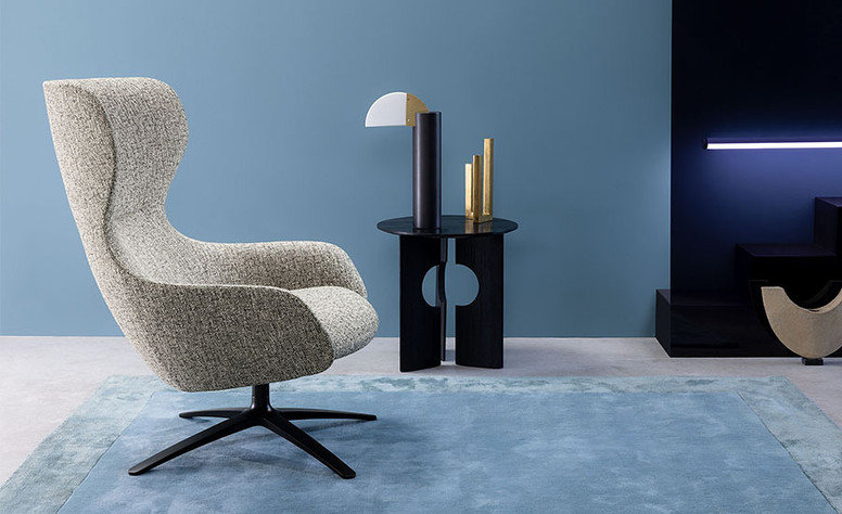Fibre Noir Fabric by Kirkby Design