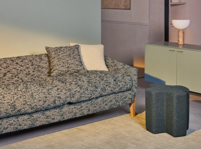 Foam FR Kingfisher Fabric by Kirkby Design