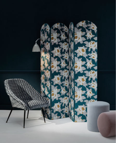 Ice II Blossom Fabric by Kirkby Design