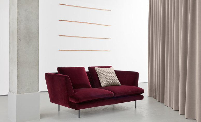 Ice II Ruby Fabric by Kirkby Design