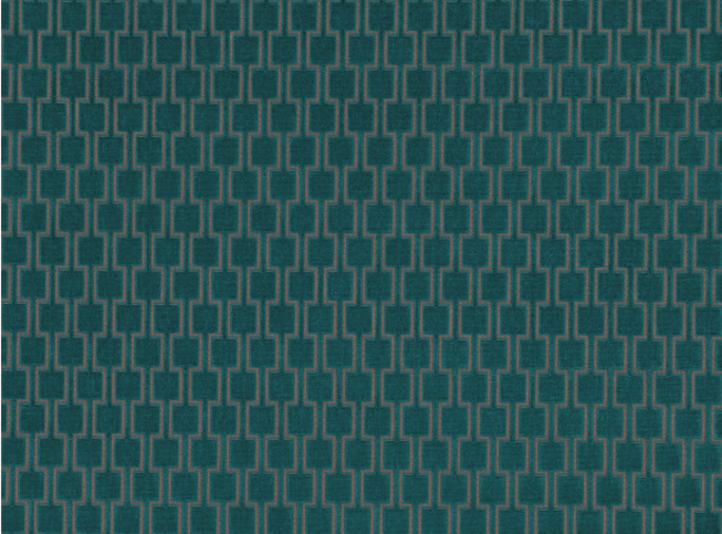 Kirkby Design Bakerloo Teal Fabric