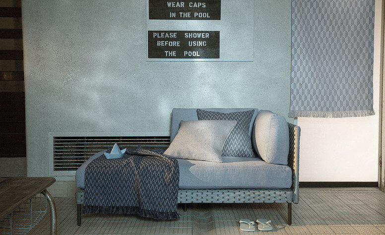 Kirkby Design Ridge Aluminium Fabric
