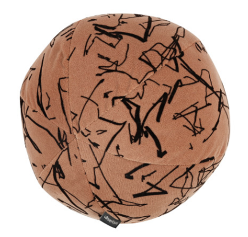 Scribble Cushion Amber by Kirkby Design 