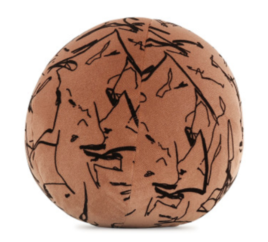 Scribble Cushion Amber by Kirkby Design 