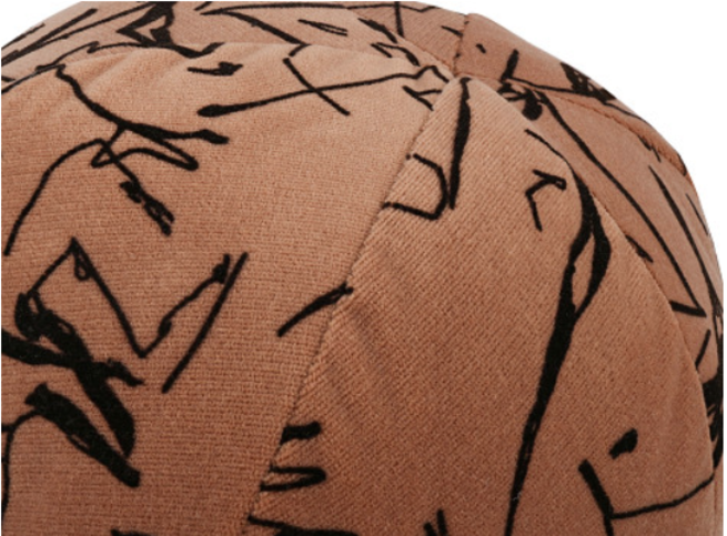 Scribble Cushion Amber by Kirkby Design 