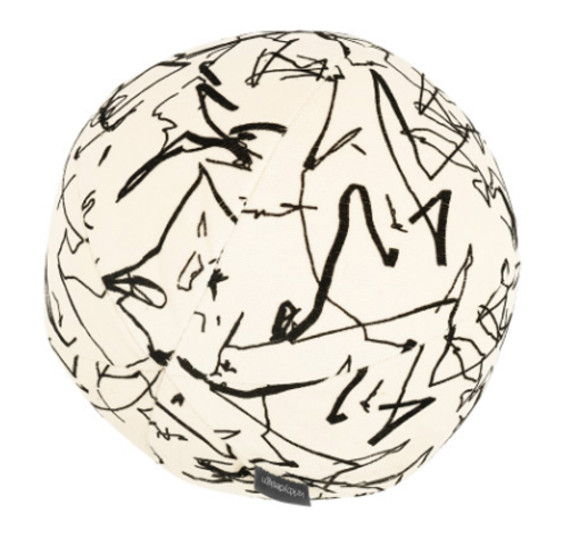 Scribble Cushion Monochrome by Kirkby Design 