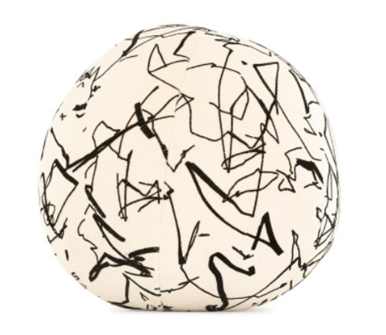 Scribble Cushion Monochrome by Kirkby Design 