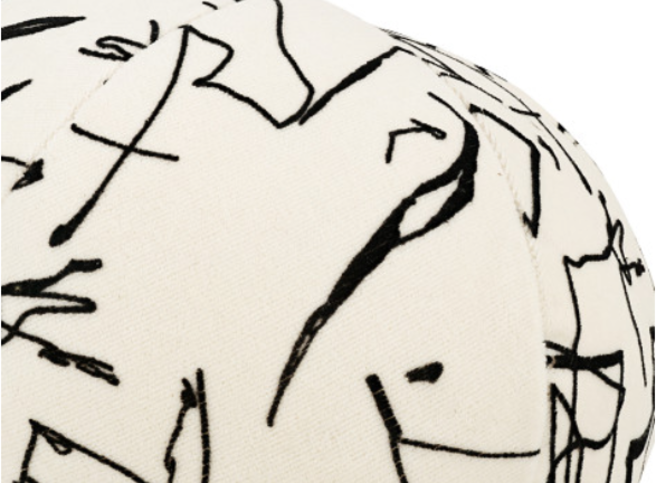 Scribble Cushion Monochrome by Kirkby Design 