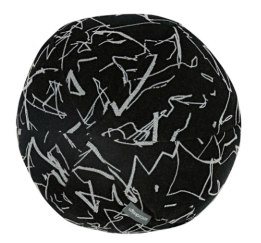 Scribble Cushion Noir by Kirkby Design 