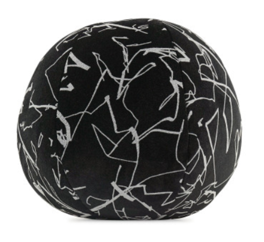 Scribble Cushion Noir by Kirkby Design 