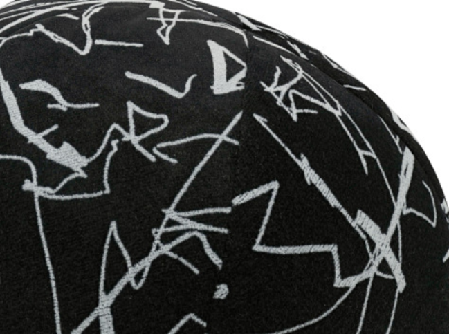 Scribble Cushion Noir by Kirkby Design 