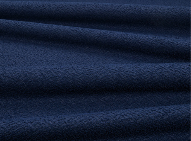 Shore Recycled Navy Fabric by Kirkby Design