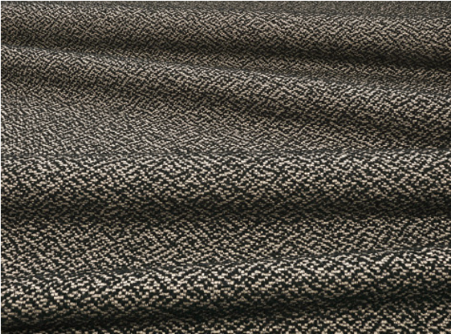 Shore Recycled Noir Fabric by Kirkby Design