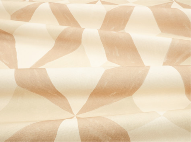 Stars Recycled Natural Fabric by Kirkby Design