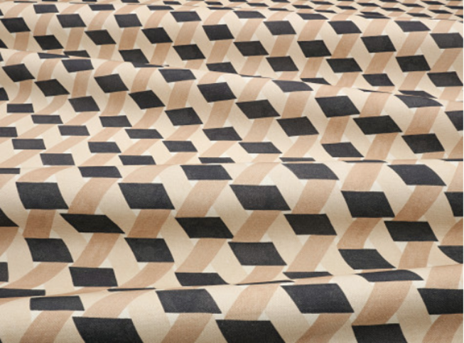 Twist Recycled Monochrome Fabric by Kirkby Design